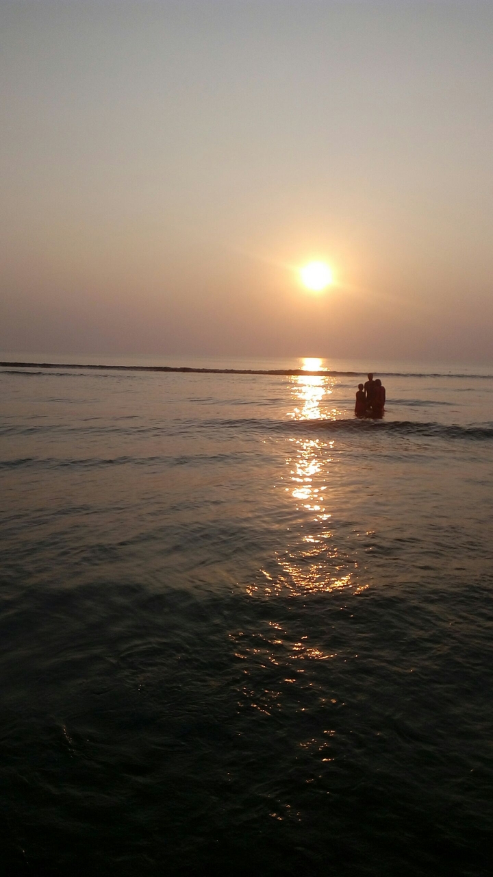 Sunset.
