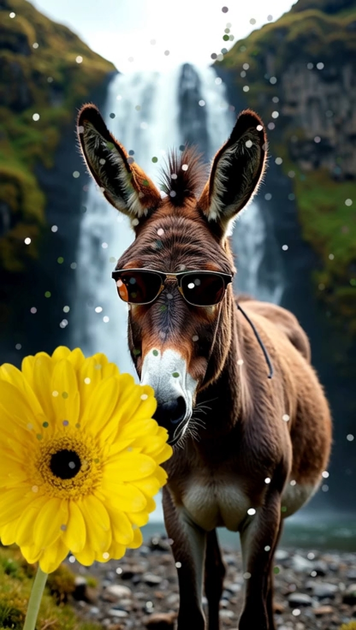 Happy donkey
