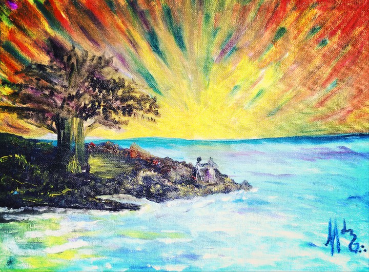 A tree in the rainbow