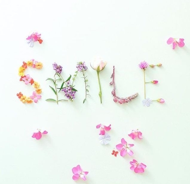 Flowers make me smile 