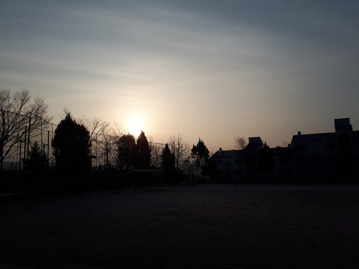 In the school. 2
