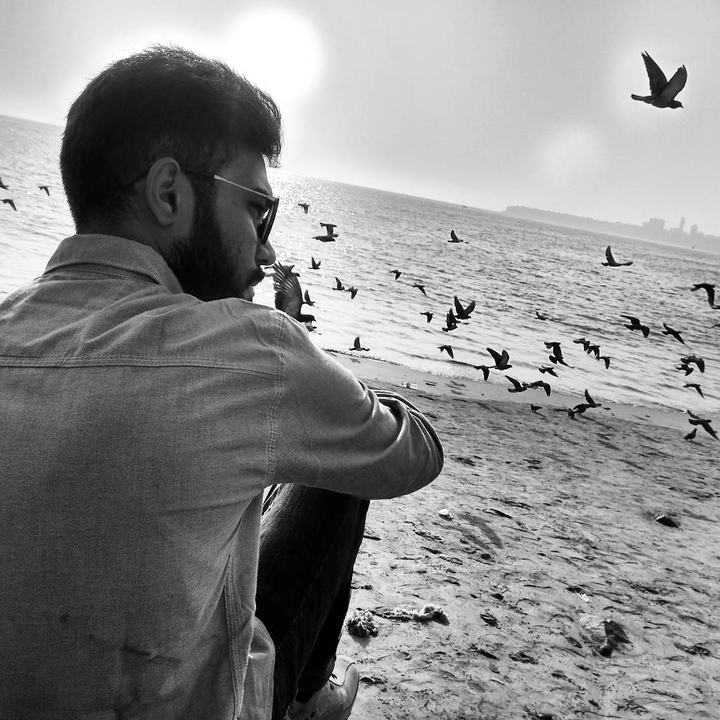 sunset picture in bnw