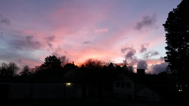 cold evening sky