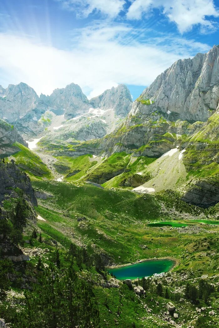Albanian alps looks like heaven