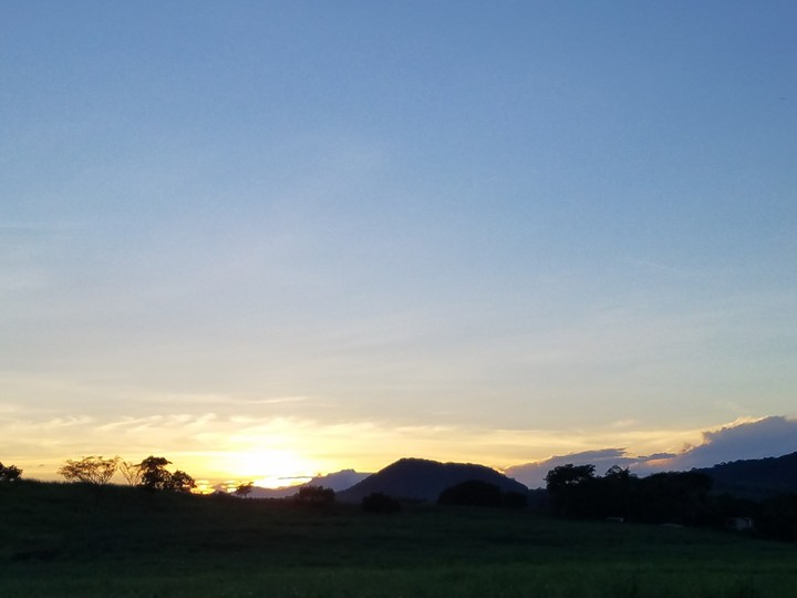 un bello atardecer