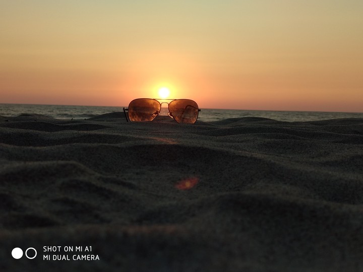 Sunset on the beach