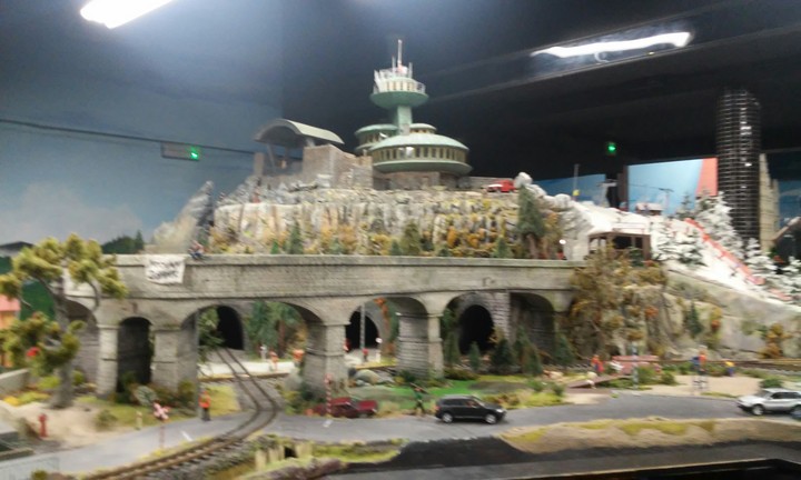 Mini train station