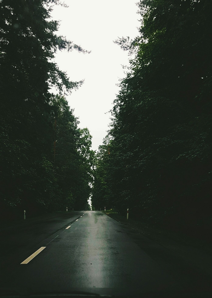 on the road