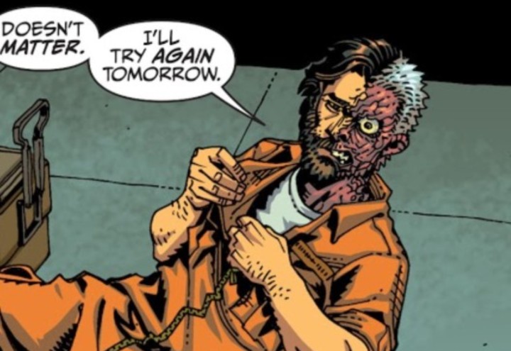 Two-Face with beard