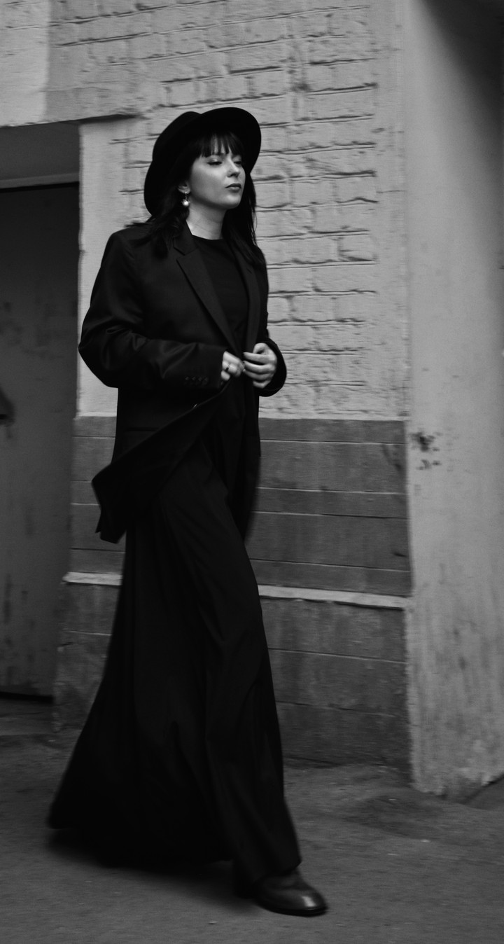 black and white