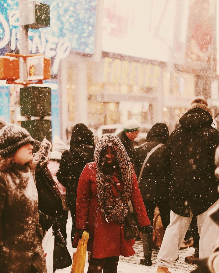 snowing