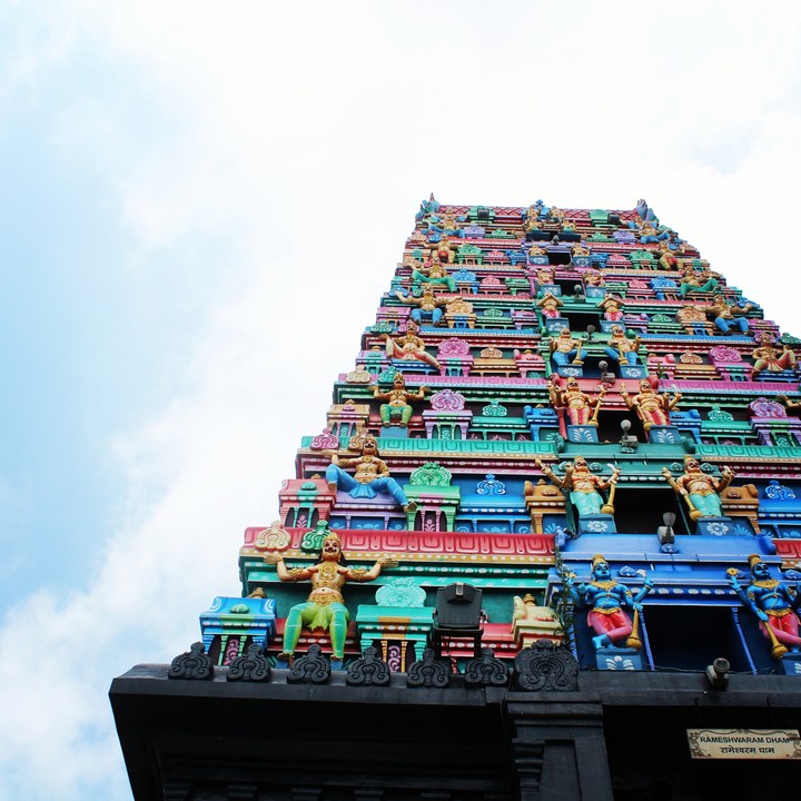 Temple tower all the way to heaven