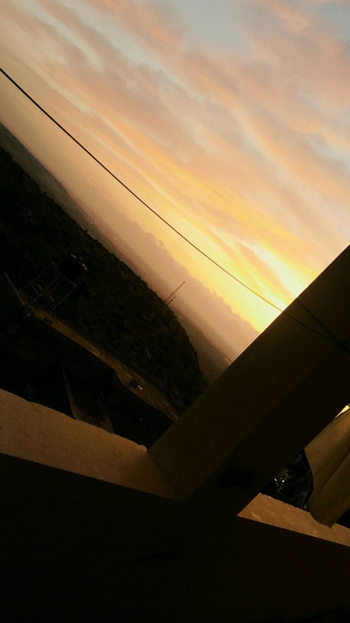 red, sunset
