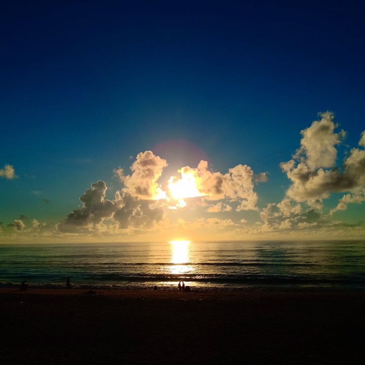 Sunrise through the clouds