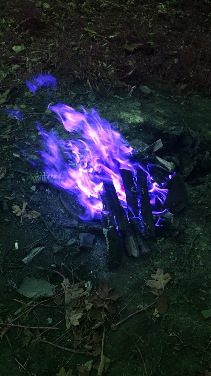 Violet fire