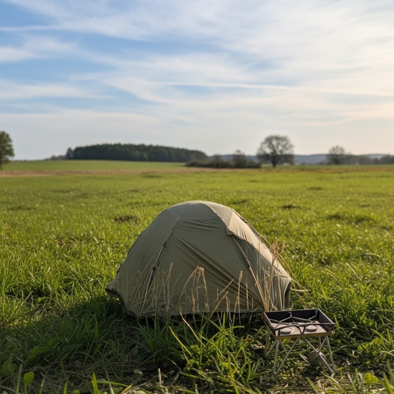 Tent, grassland achtergronden