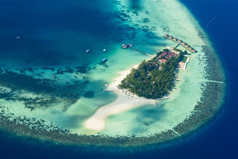 רקעים atoll, archipelago
