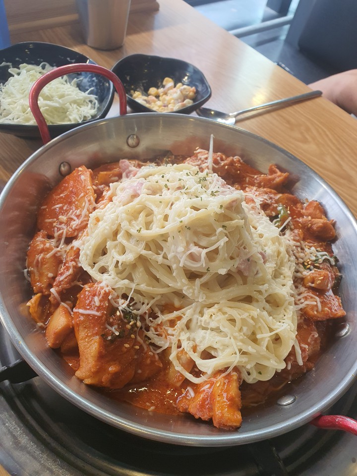 크림스파게티 닭갈비