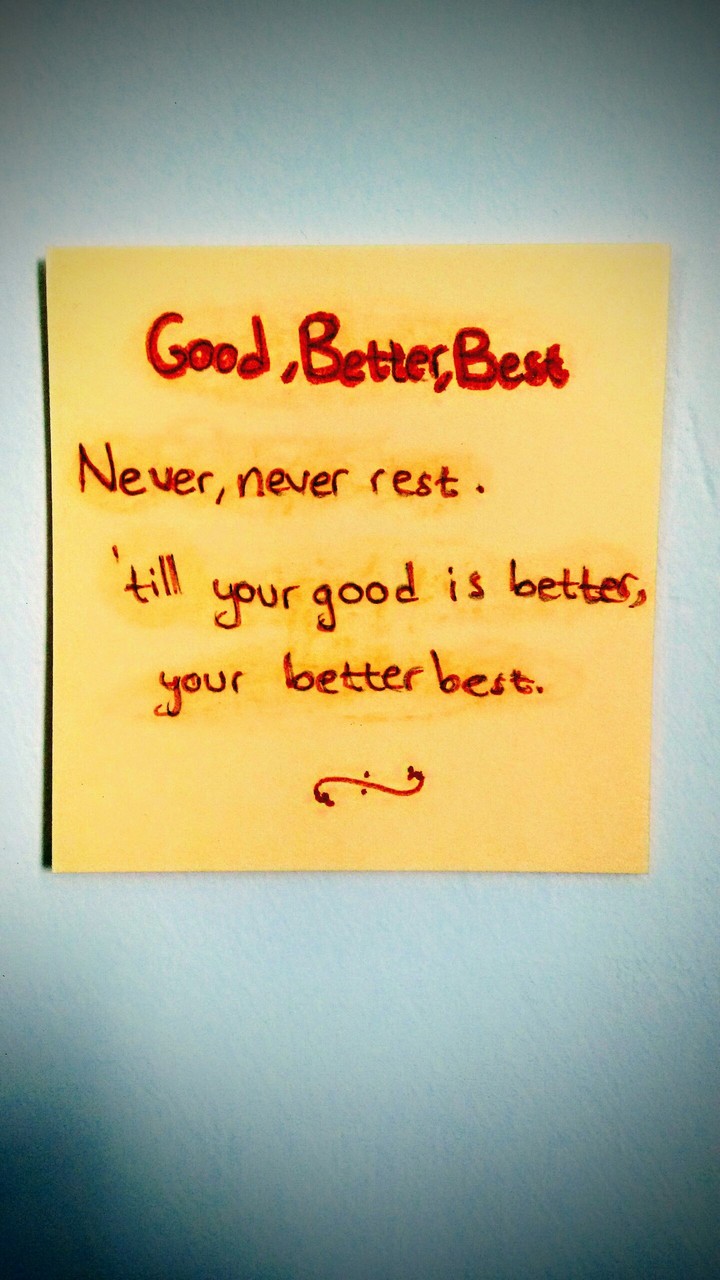 good better best