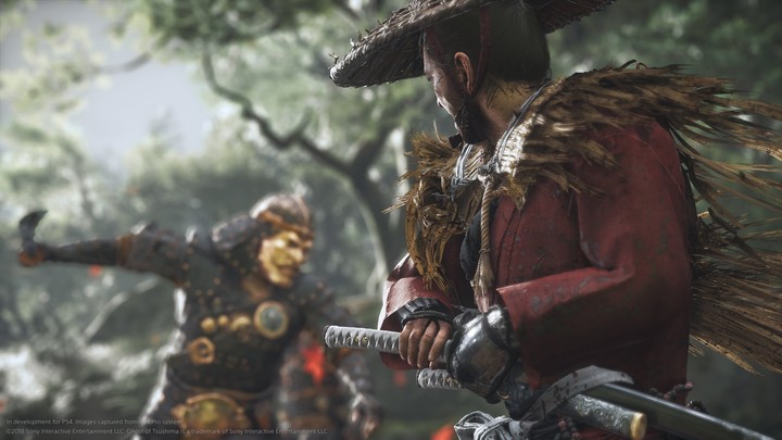 em batalha contra Samurais