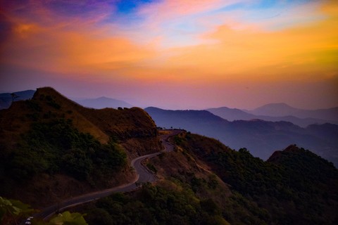 roads through mountain