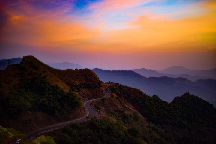 roads through mountain