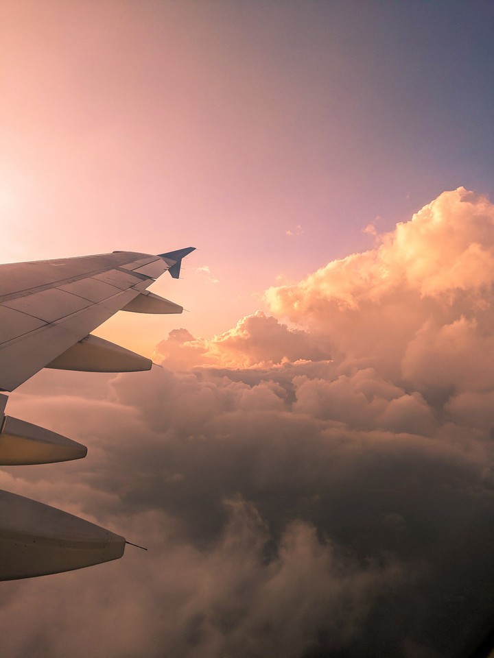 In the clouds