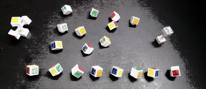 broken rubix cube