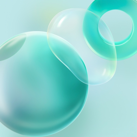 sphere, blue壁纸