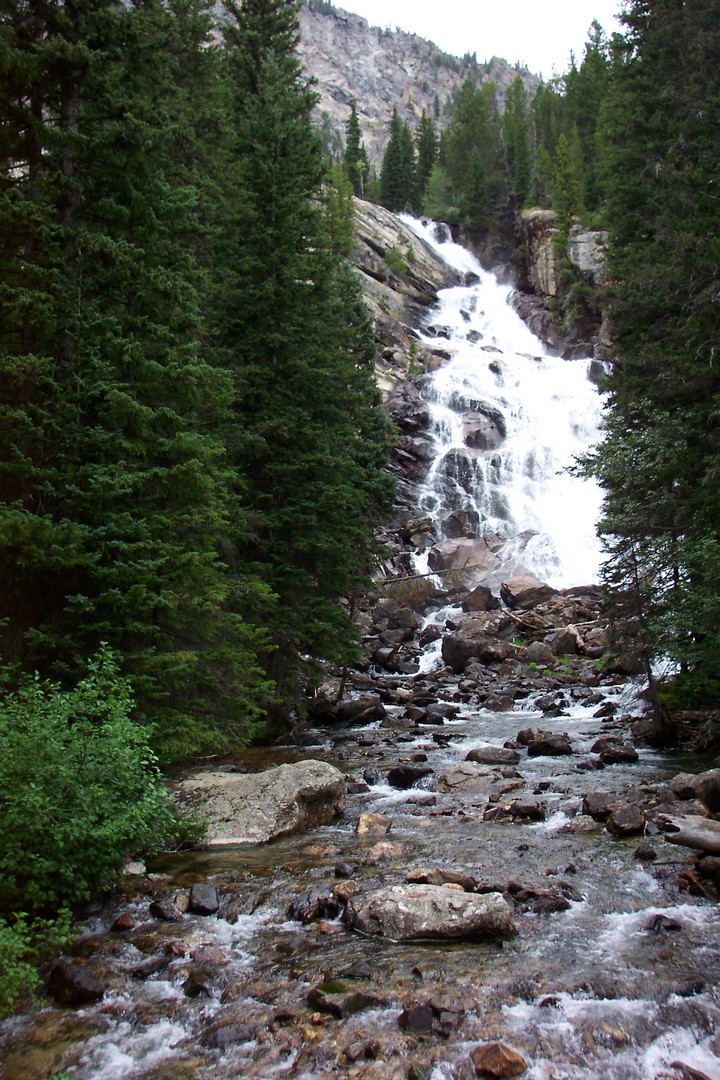 Hidden Falls in Grand Tetons, Wyoming