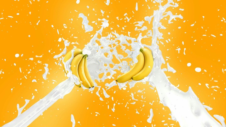 banana with milk