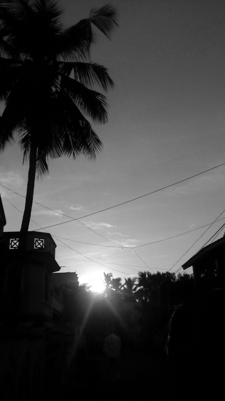 Black and white