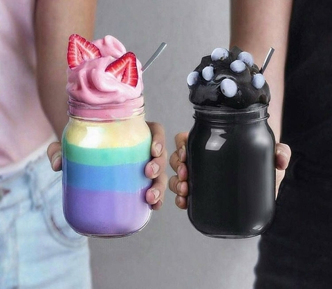 Raimbow e dark Smoothie!!!