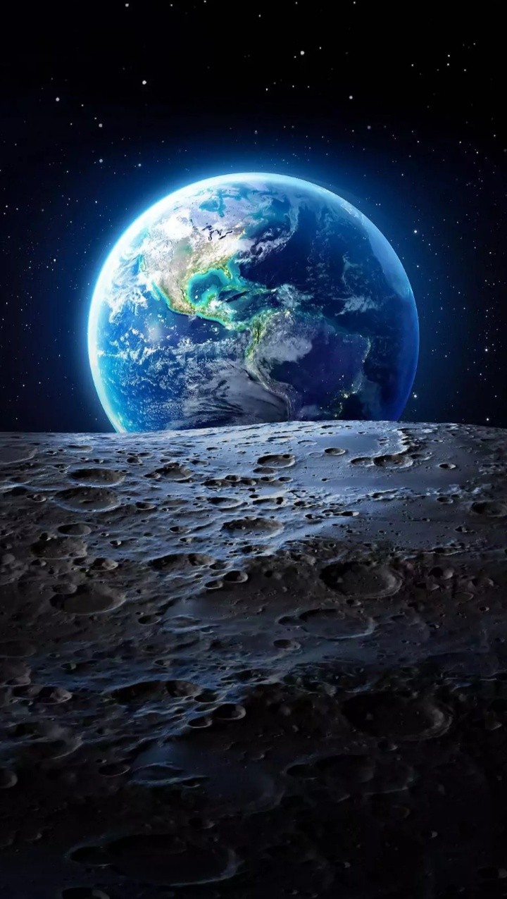 Moon and Earth...