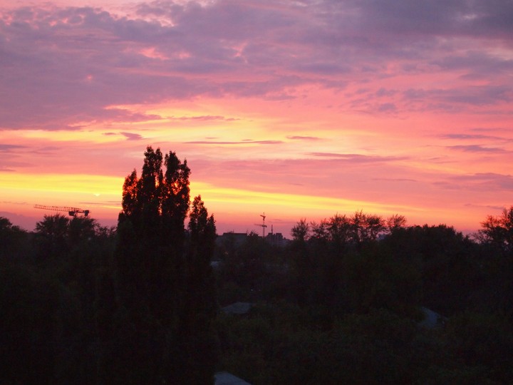 red sunset
