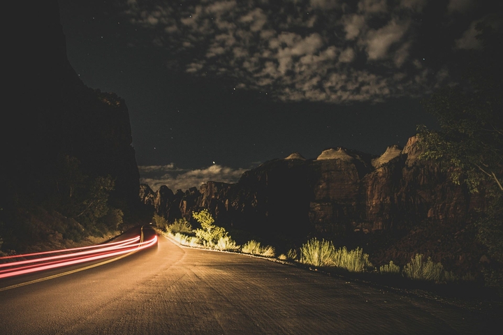night road