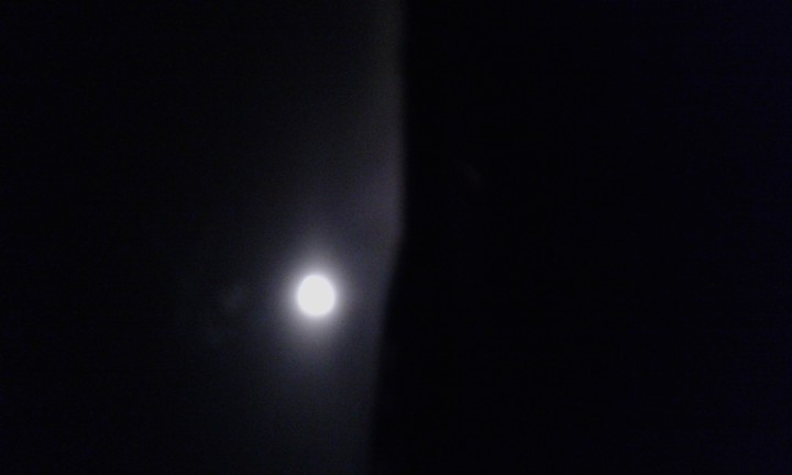 The moon in the sky 