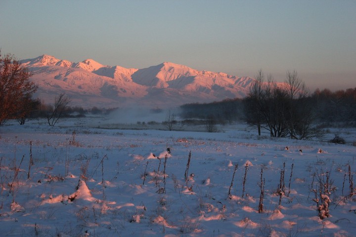 the mountains