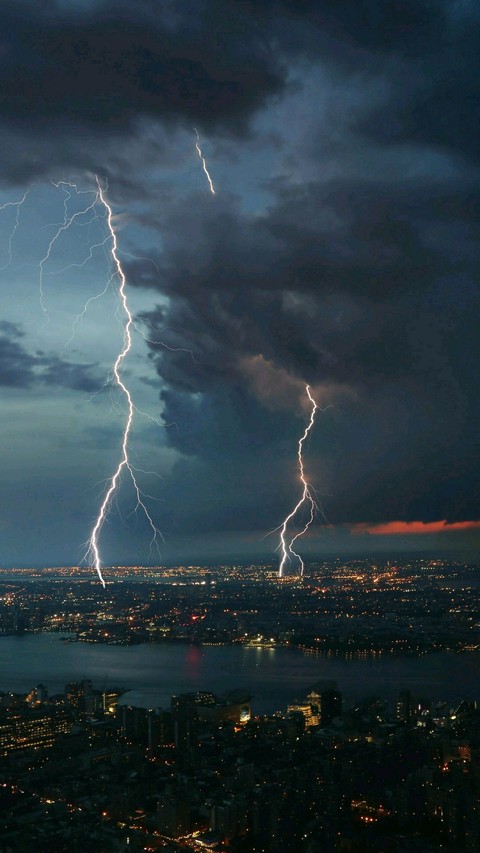 Lightning storm