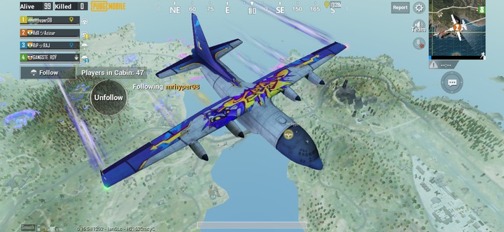 Pubg royal pass plane skin with glitched map