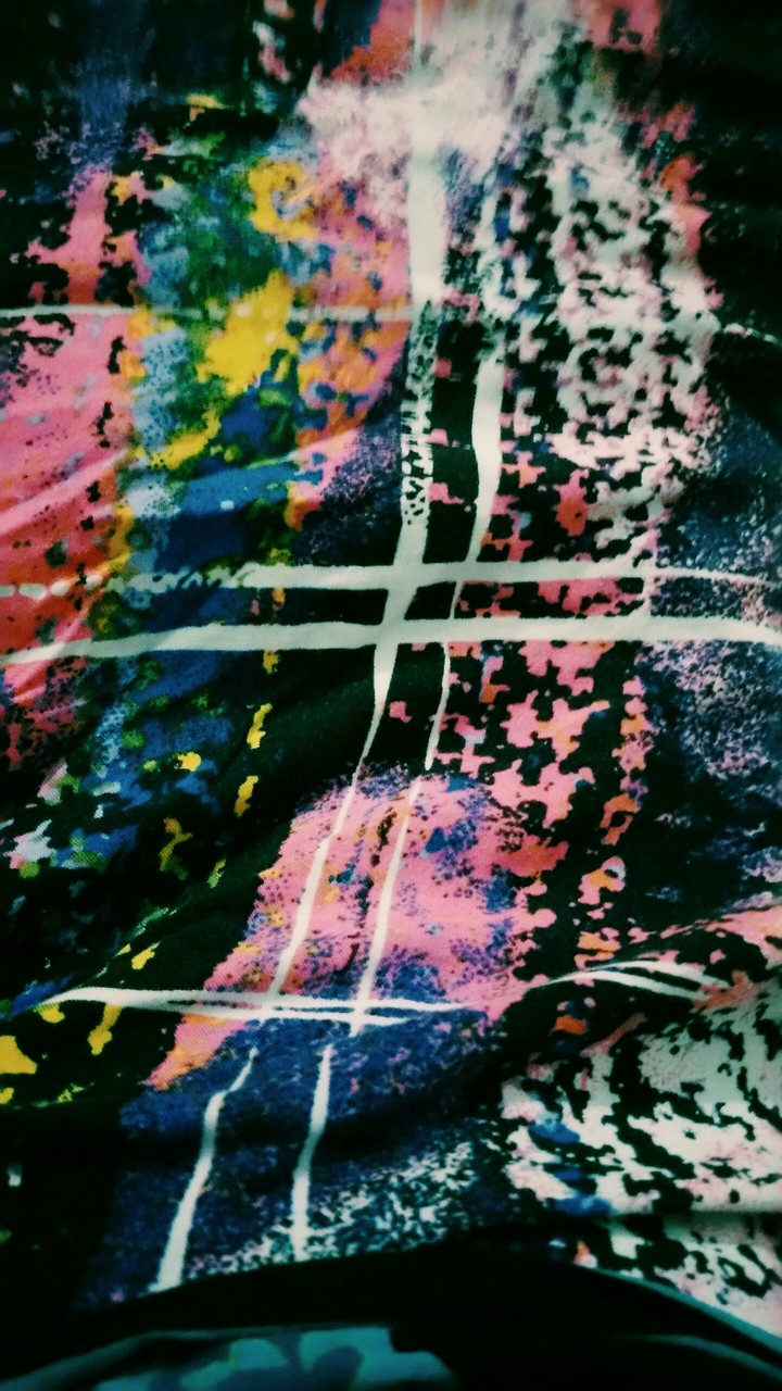 splatter of colours :cloth print