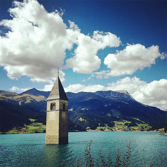 Lago di Resia, Italy