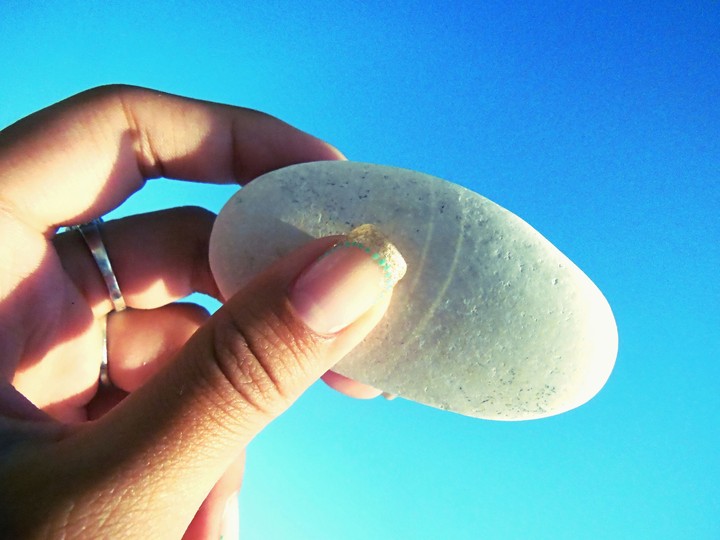 White stone