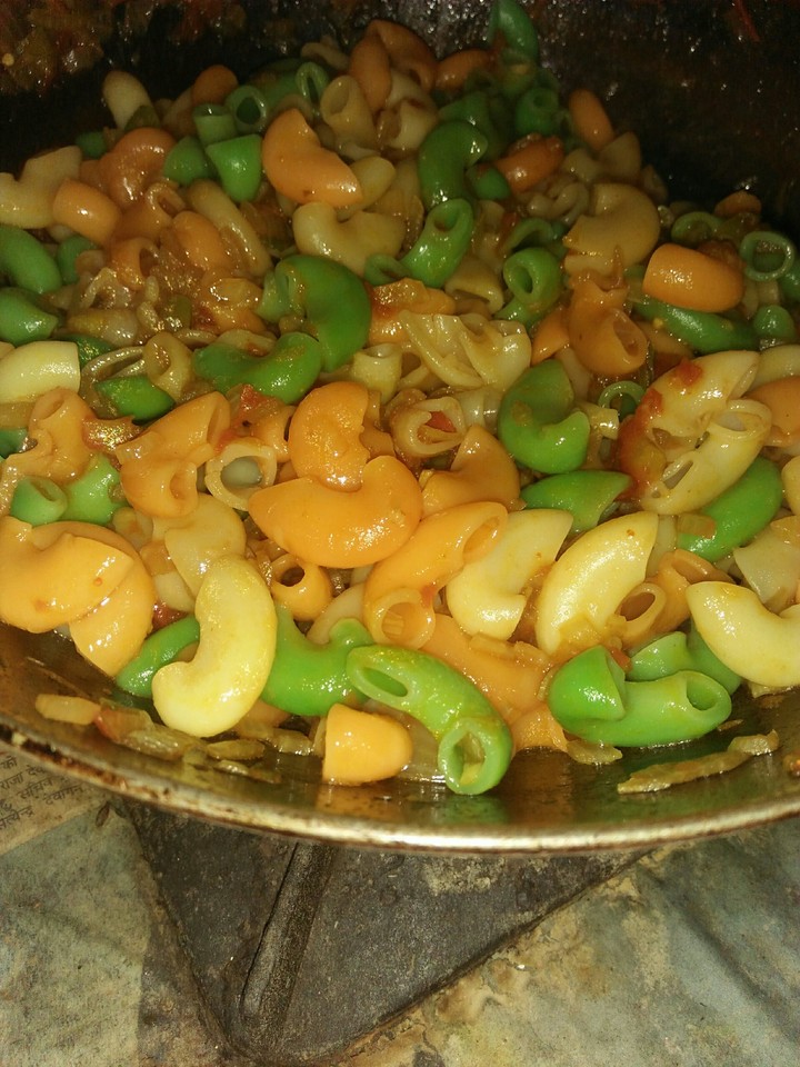 tricolour pasta