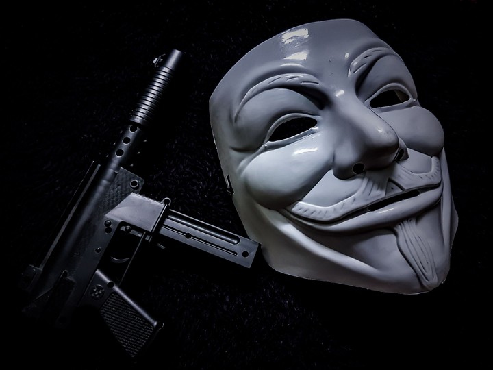 Gun and Mask