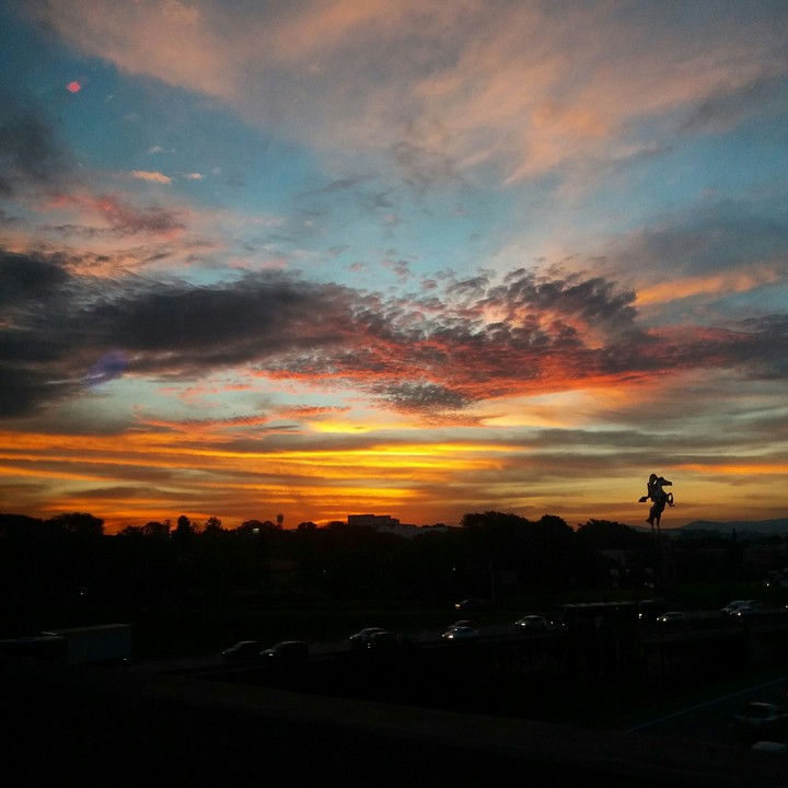 Orange sky
