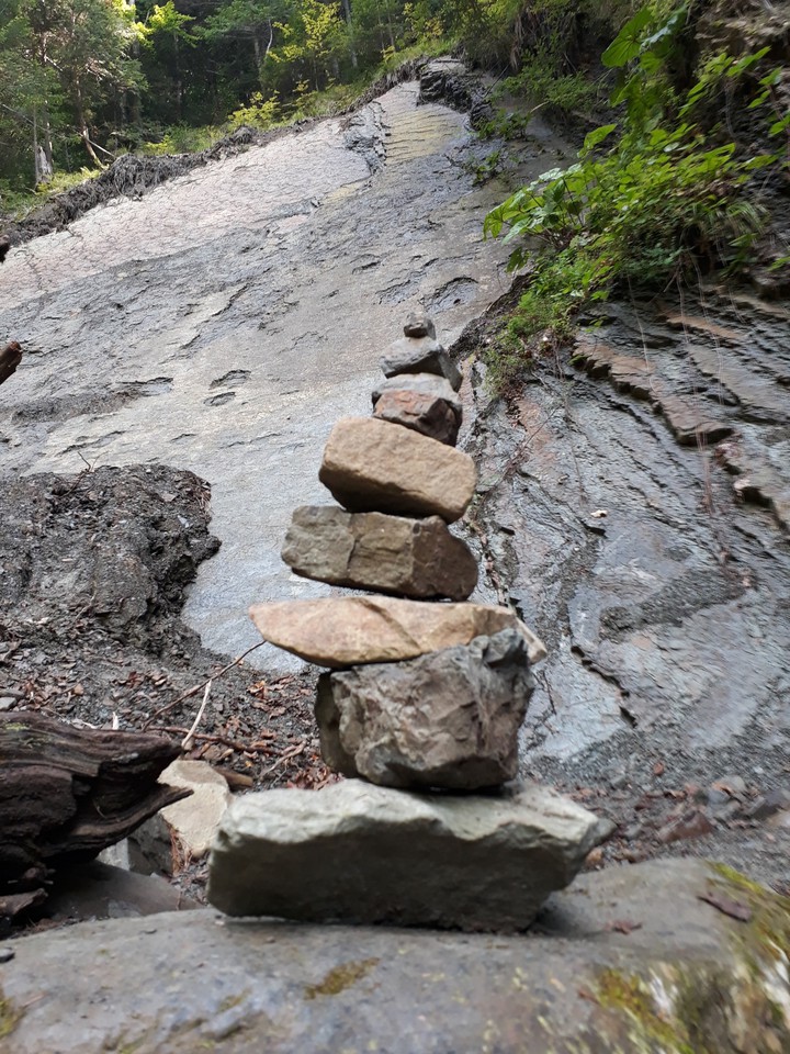 Near the waterfall