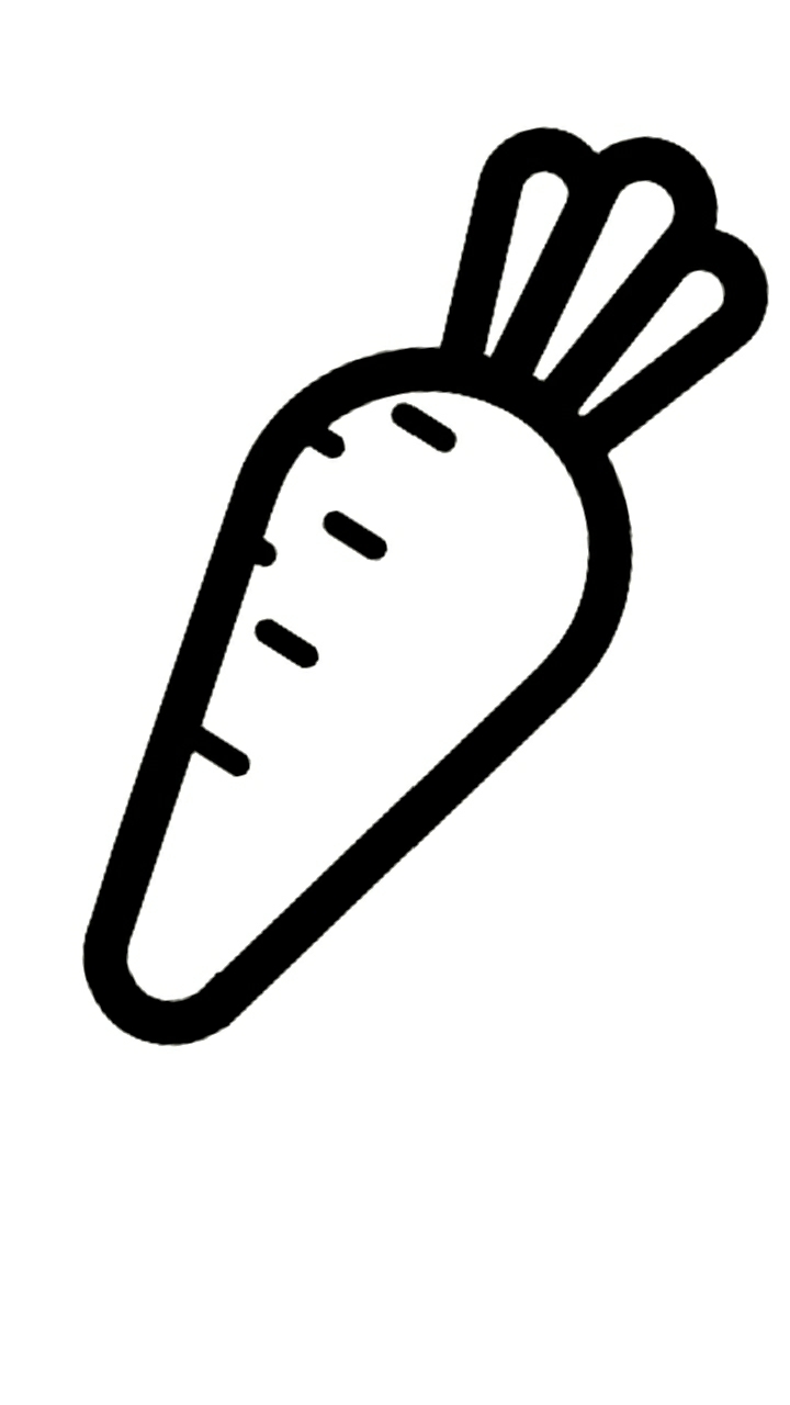 Karotten Ausmalbild