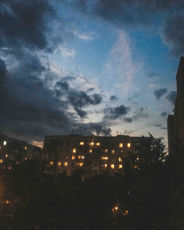 небо вечернее