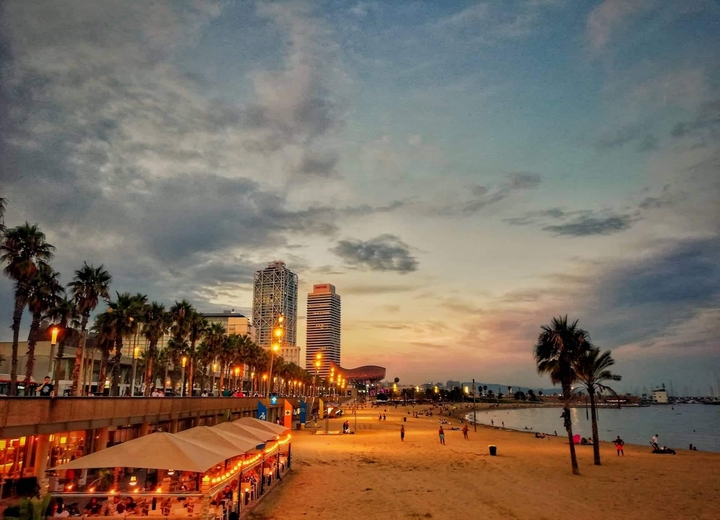 Barceloneta sunset